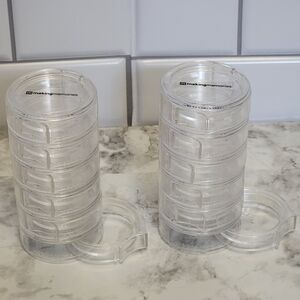 Making‎ Memories Stacking Swivel Drawer Bins Lot of 12 Craft Supplies Storage